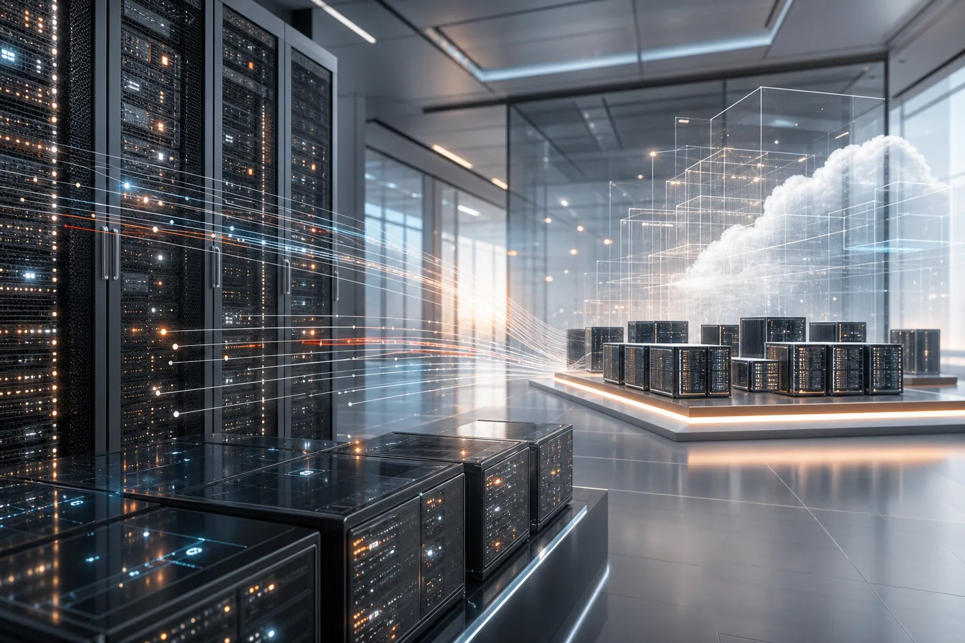 Modern data center and cloud compute infrastructure for enterprise cloud transformation